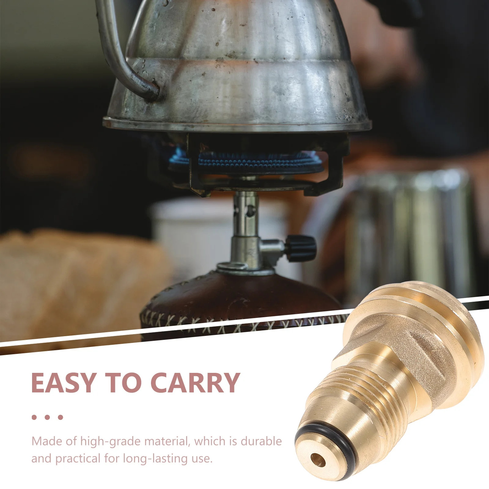 

Propane Tank Adapter Connector Gas Conversion Fitting for Cylinder Bottles Copper Rubber Build High Safety Grilling