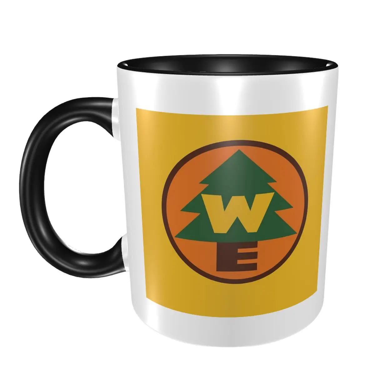Wilderness Explorer Logo Mug Funny Ceramic Coffee Cups Tea Mugs Milk Cup Drinkware Gift for Friends