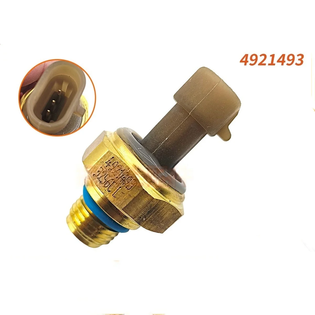Cummins M11 ISM11 QSM11 เซ็นเซอร์ความดันไอดีของเครื่องยนต์หมายเลขชิ้นส่วนอุปกรณ์ขุด 4921493