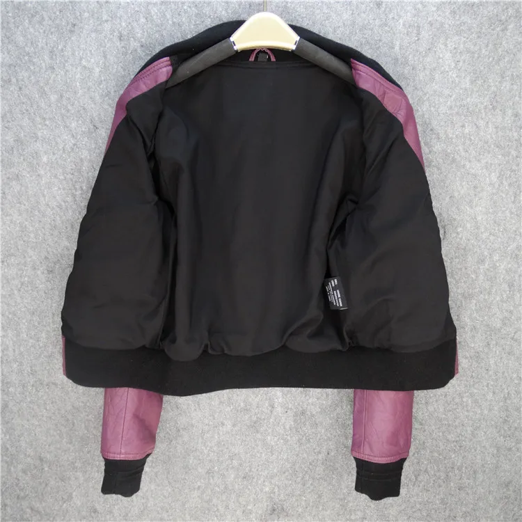 2023年新作 レディース スリムフィット ニュージーランド産シープスキンレザー ジャケット オルト ベースボール スレ コート アシンメトリー ロング スリーブ 通勤 スレ