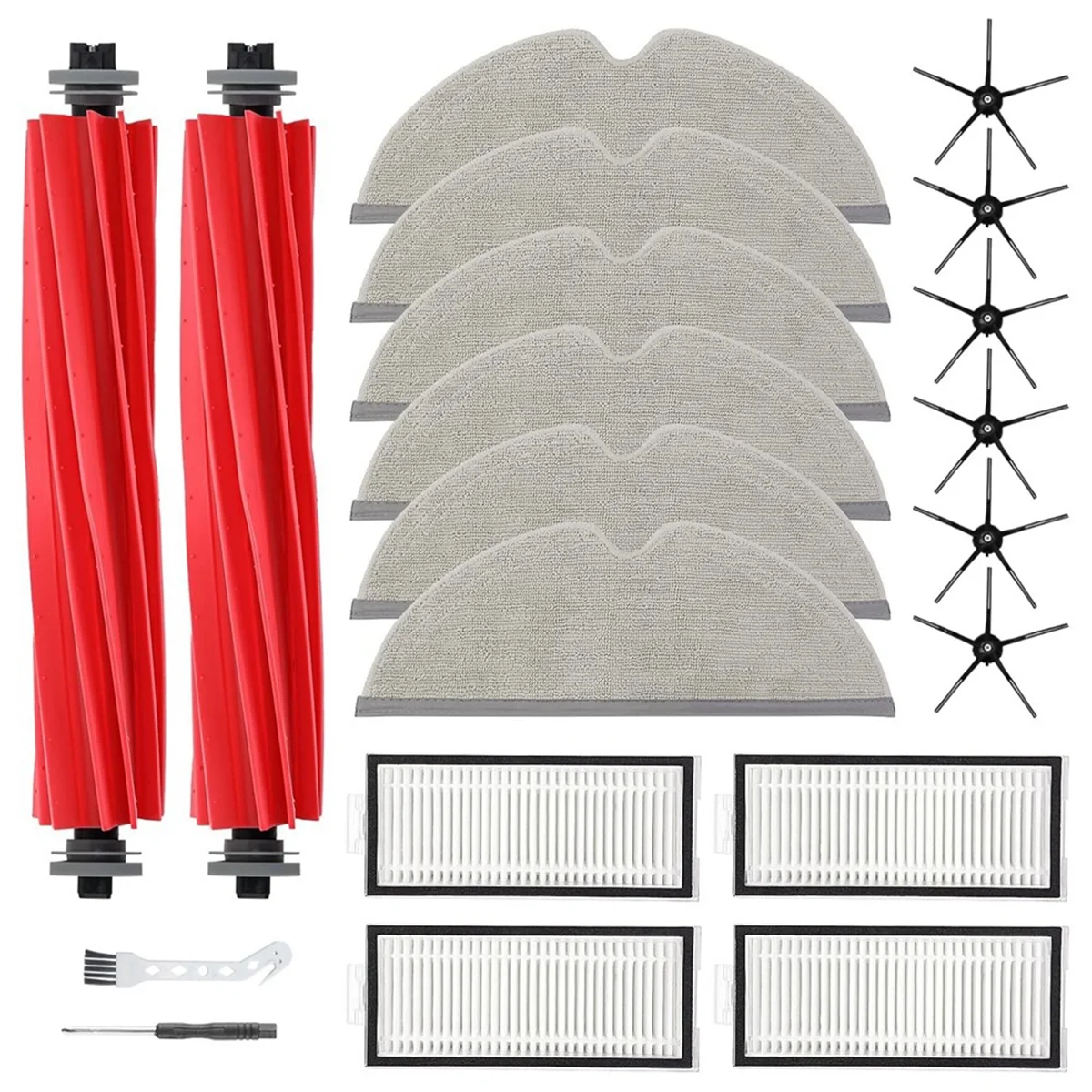 Для робота-пылесоса Roborock Q7 / Q7+ / Q7 Max / Q7 Max+ Основная боковая щетка Hepa-фильтр Швабра Тканевый мешок для пыли Аксессуары_A66K