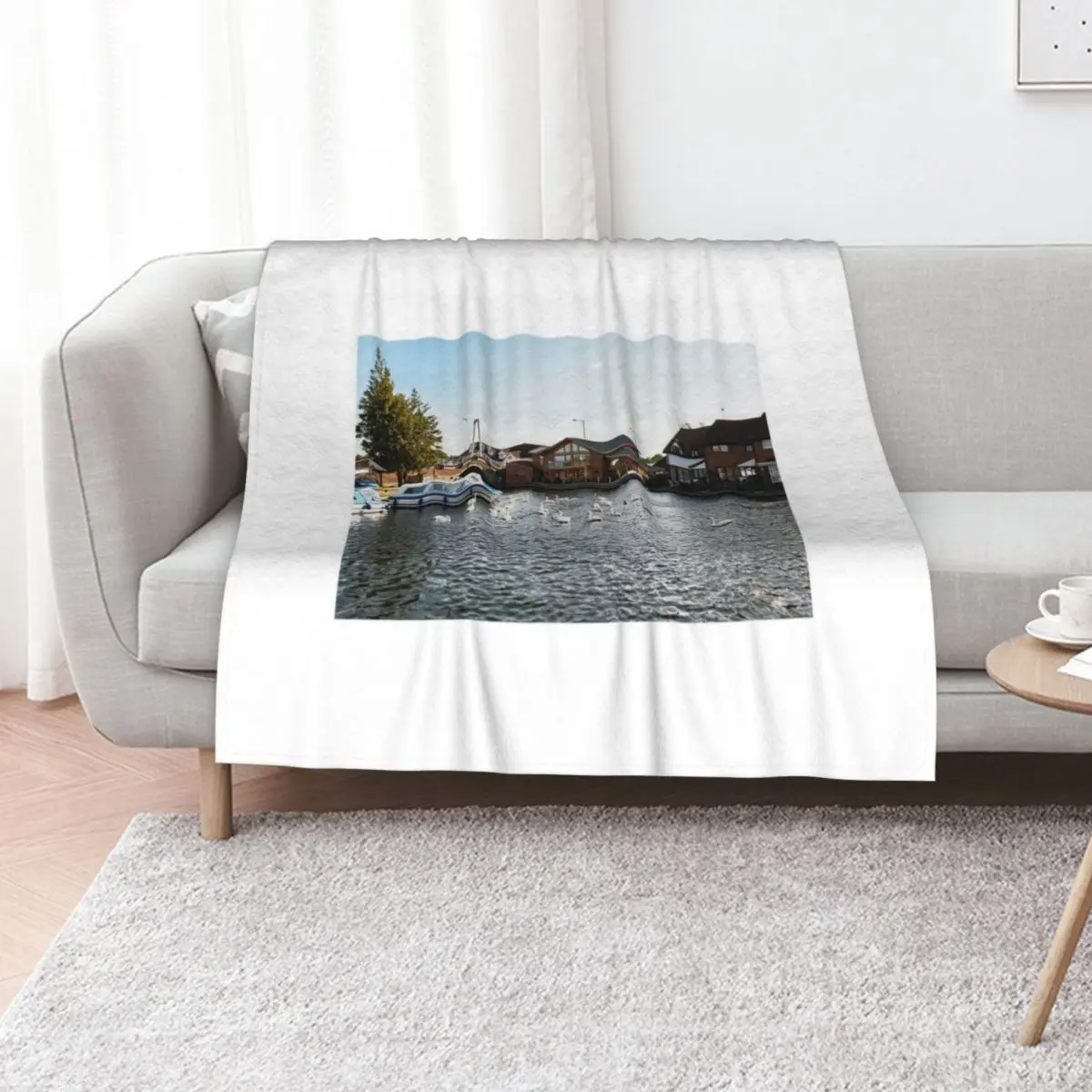 River Bure, Wroxham Throw Blanket halloween Picnic Weighted christmas decoration Luxury Designer Kid'S Blankets