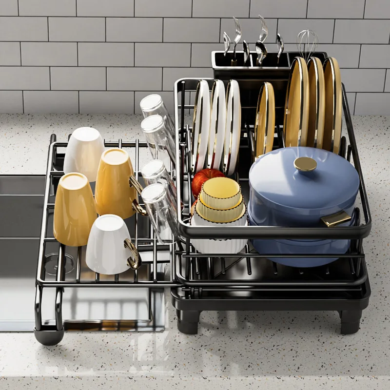 طبقة مزدوجة وعاء المطبخ Ra استنزاف حامل كونترتوب لا يوجد علامة تجارية مسجلة صنع في الصين #2