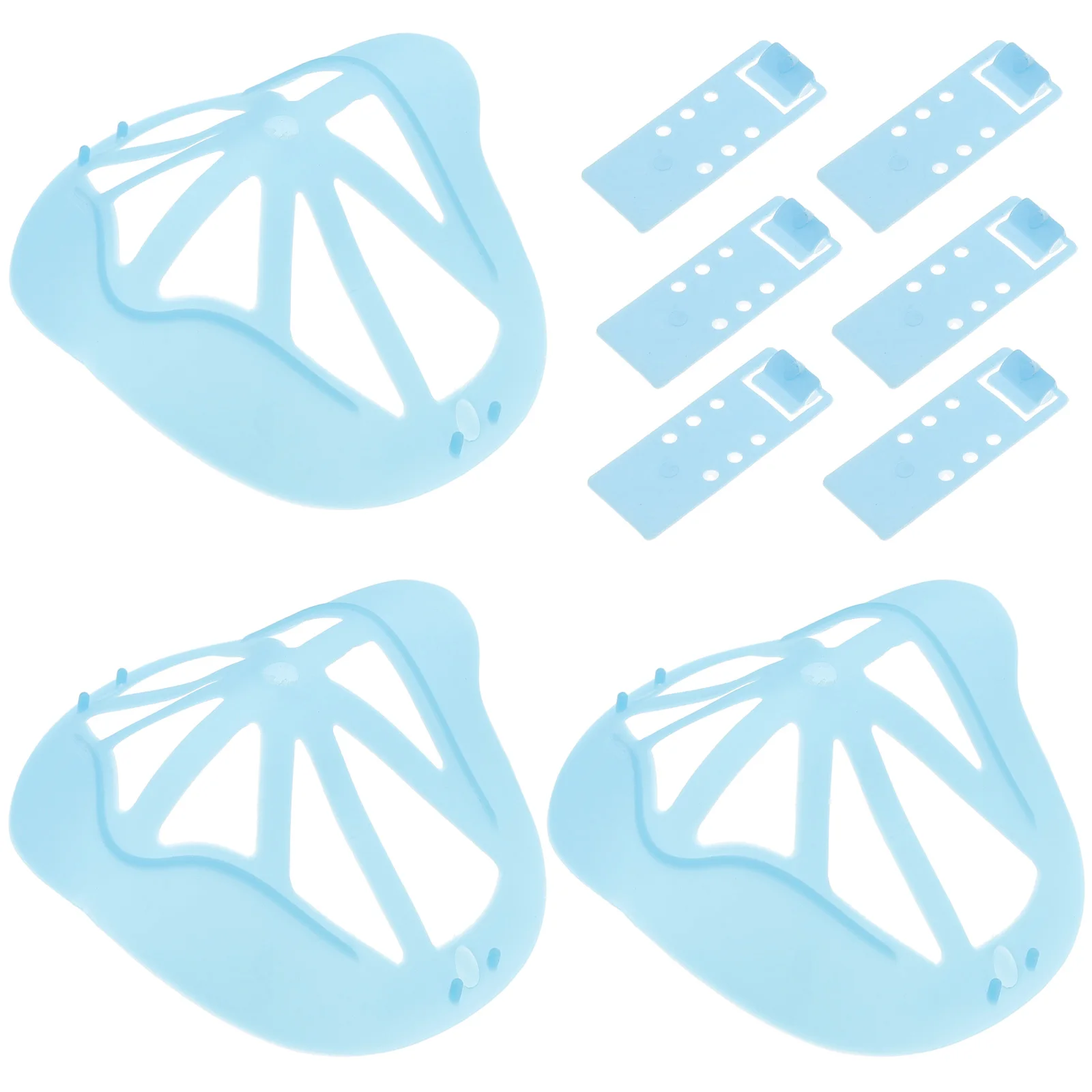 

3 Pcs Mask Holder Face Breathing Bracket Silicone Support Frame Internal Inner Disposable
