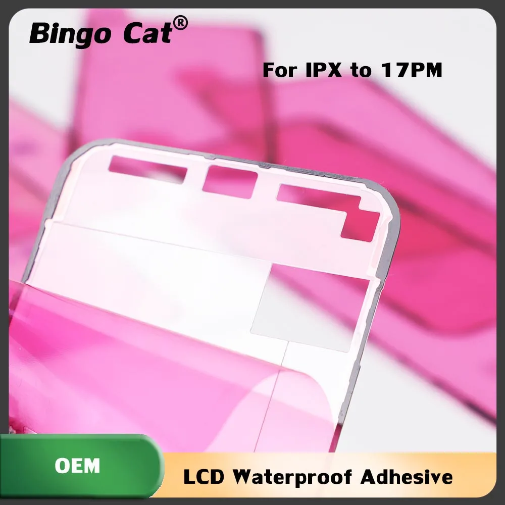 

20 шт., красная клейкая лента Ori, водонепроницаемая рамка для ЖК-дисплея, уплотнительная панель для iPhone X XR XS 11 12 13 14 15 16 PROMAX 17AIR 17 PROMAX, наклейка