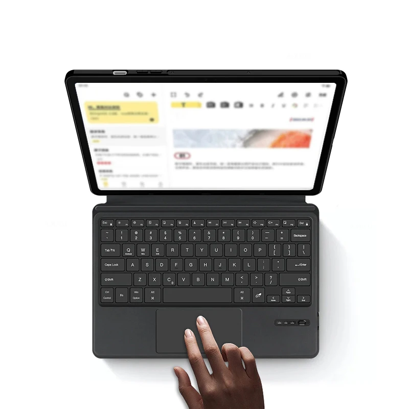 TrackPad Keyboard Case Spanish Portuguese For Samsung Galaxy Tab S9 FE Plus FE+ S9+ 12.4\