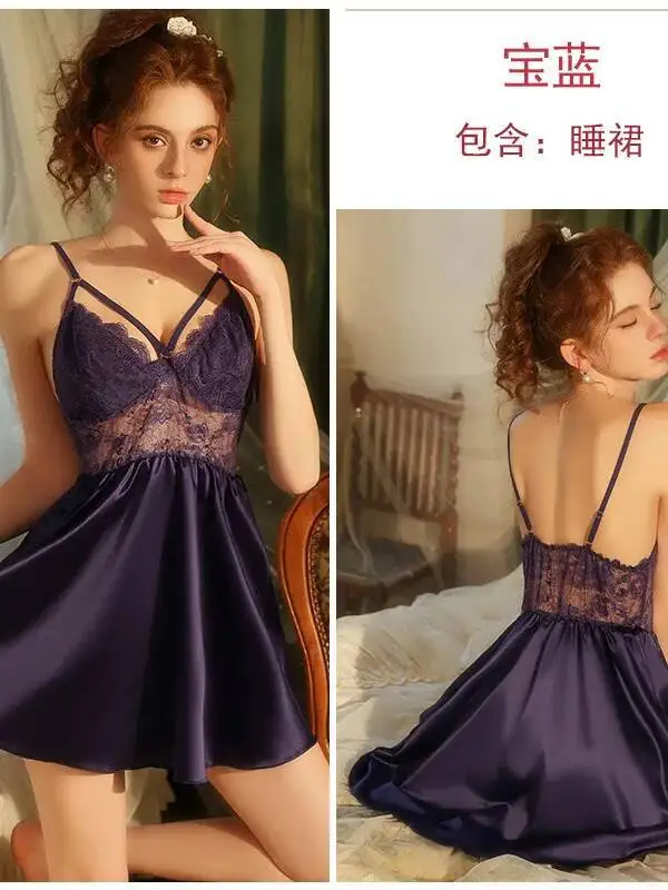 مثير السلس الرغبة النقية عارضة نمط الدانتيل فستان شبكي جميل عارية الذراعين العميق الخامس الحمالات أكمام فستان ساحر أنيق YXI9