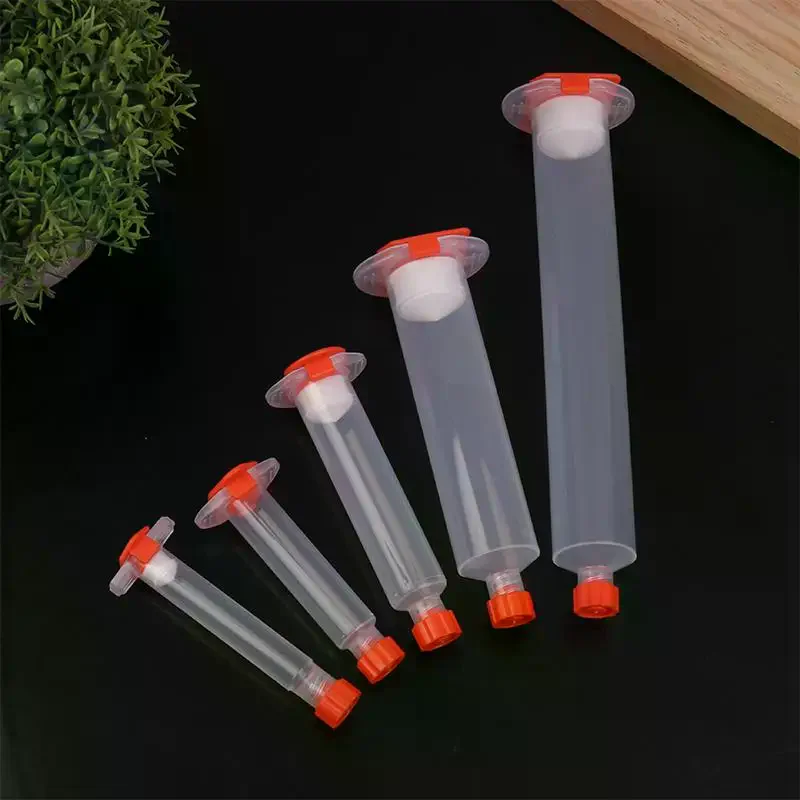Dispensing Cylinder Syringe PP Tube Flux Container USA Type Glue Cockroach Cartridge Barrel 3CC 5CC 10CC 30CC 50CC Sub-Packing