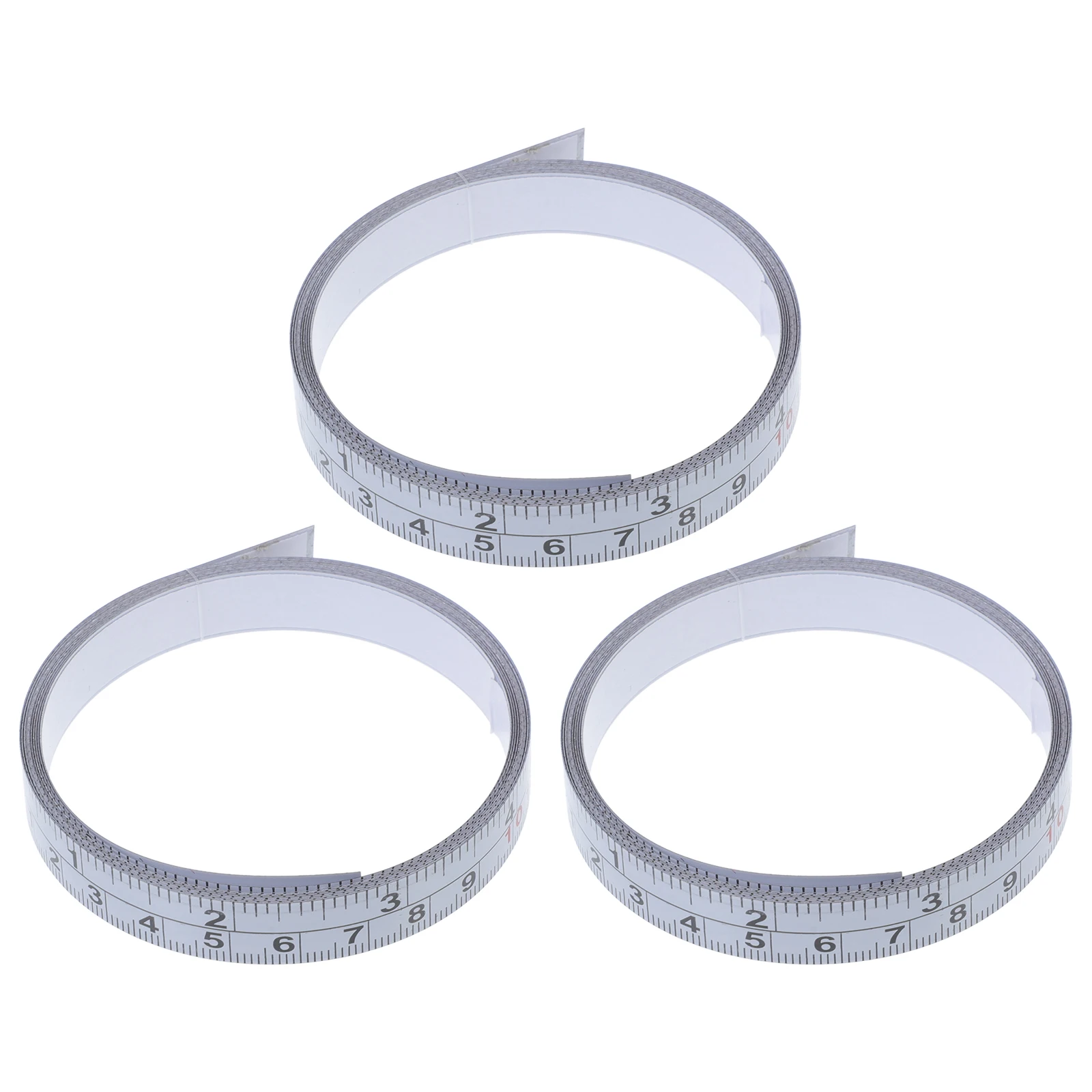 Adhesive Steel Measuring Tape Metric Imperial Scales Self-Adhesive Ruler For Woodworking Drafting Table Saw Workbench