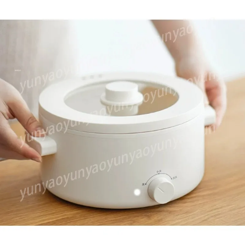

Electric Cooking Pot, Multifunctional Small Hot Pot for Home Dorm, Non-Stick Frying Pan Boiler for Noodles