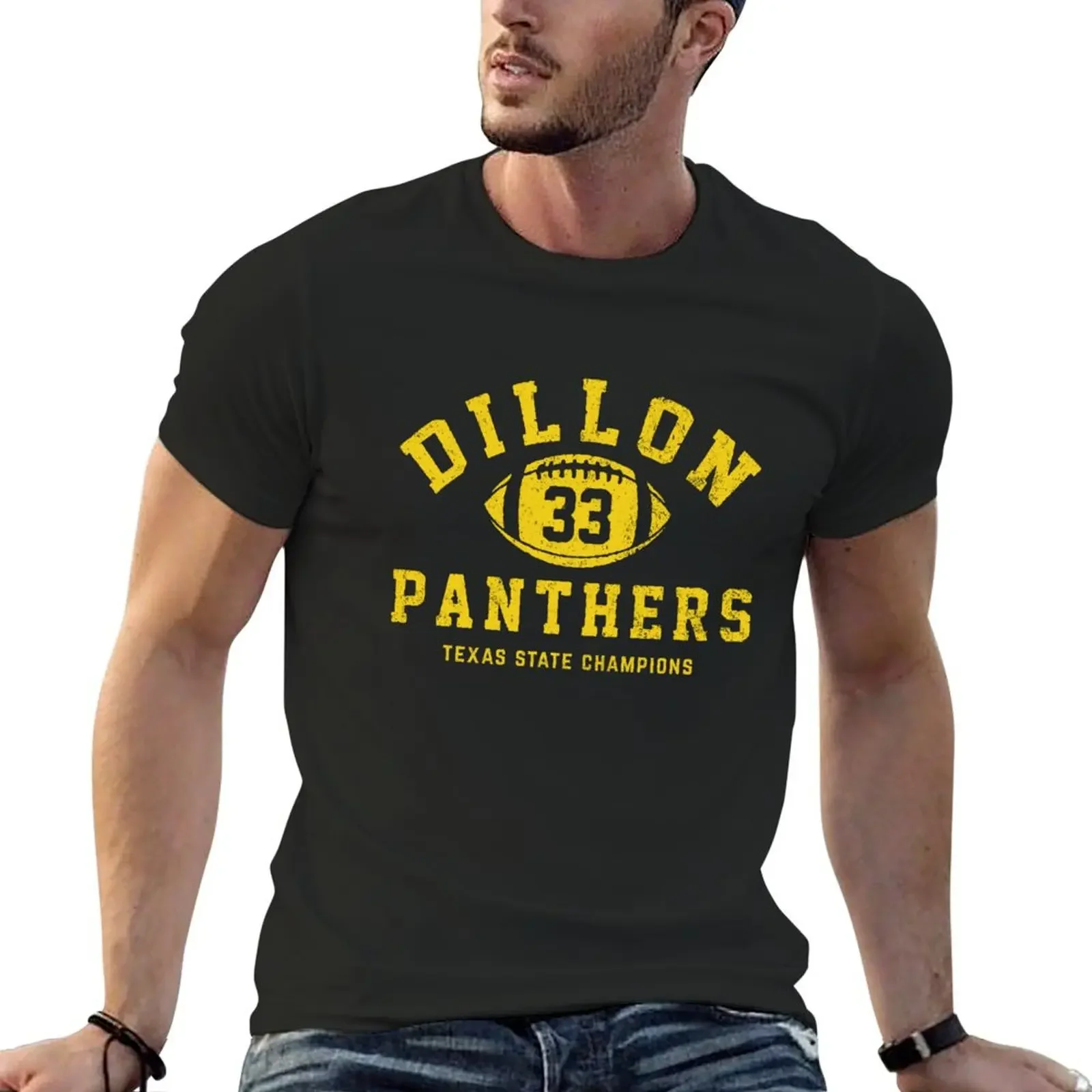 

Dillon Panthers Texas State Champions - vintage logo T-Shirt oversized plus size tops sports fans Men's t-shirts