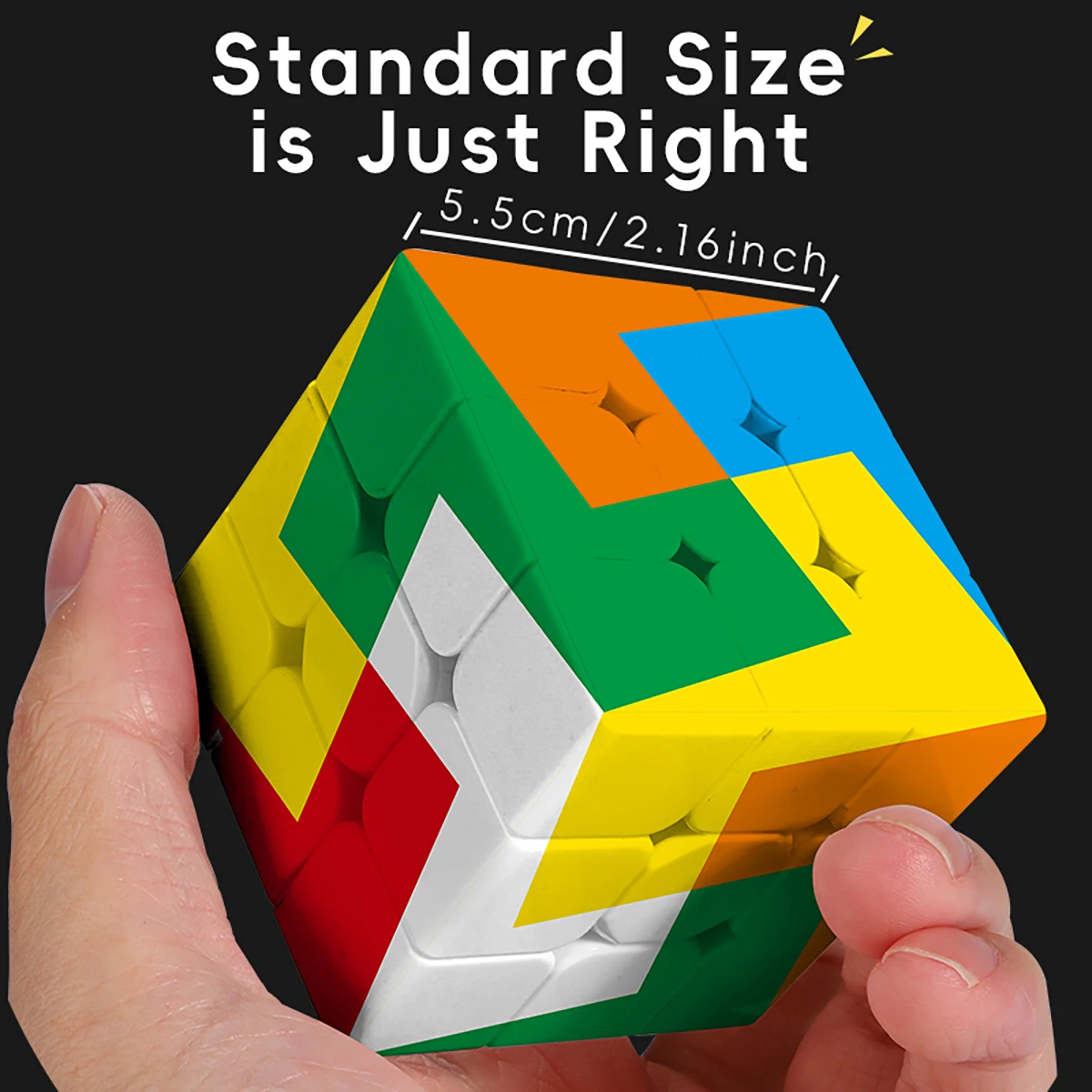 المكعب السحري 3x3x3 سريع تويست الأشعة فوق البنفسجية المطبوعة 6 اللون طاحونة الإجهاد المخلص المهنية لغز لعبة لعبة أطفال هدية
