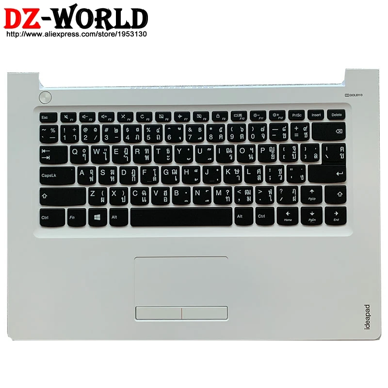 

TH Thai Keyboard With Touchpad Shell C Cover Palmrest Upper Case for Lenovo Ideapad 310 14 14IKB 14ISK Laptop 5CB0M29391