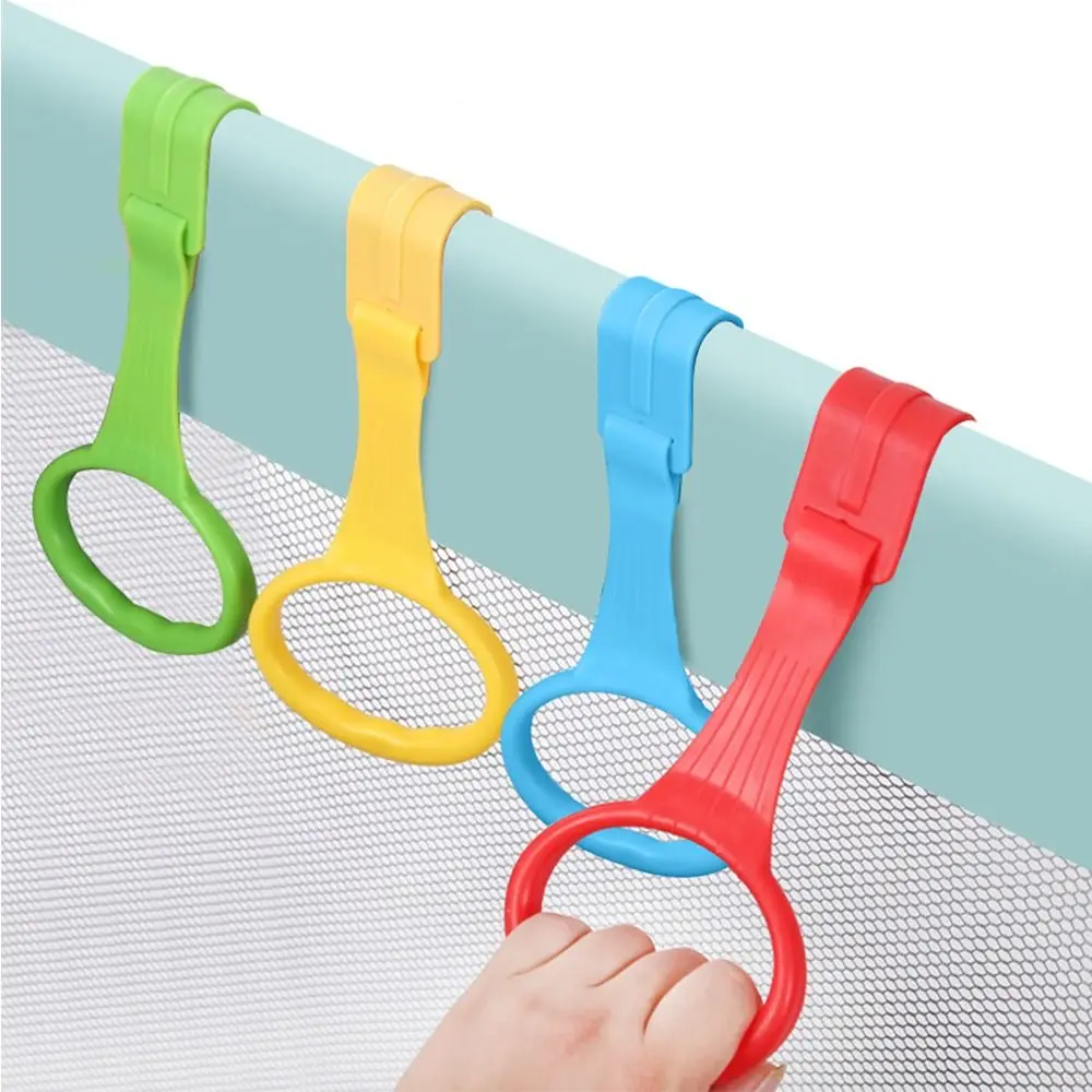 Cognition Plastic Pull Ring for Playpen Bed Accessories Solid Color Baby Pull Ring Hanging Ring Learn To Stand