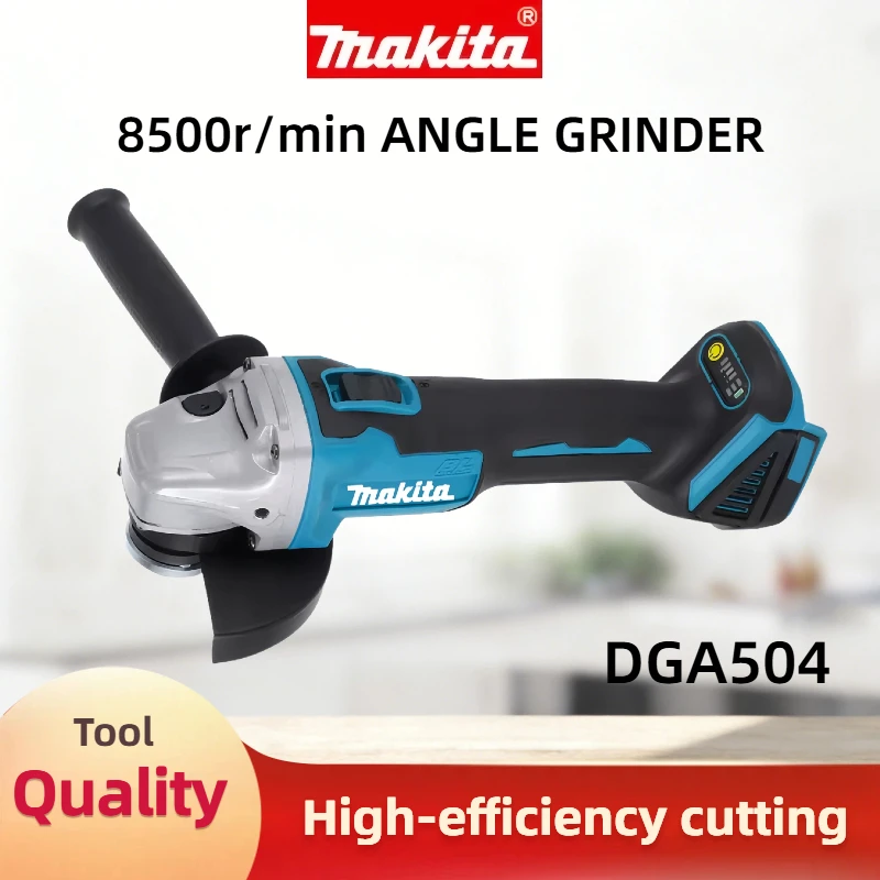 Batteria al litio brushless Makita DGA504 18V 6.0Ah 125mm con multiple smerigliatrici elettriche, smerigliatrici angolari, taglio ricaricabile ma