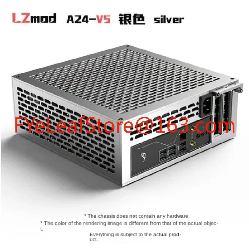 

5-liter mini A24-V5 dual slot single display 1u power itx chassis, double-sided chamfering