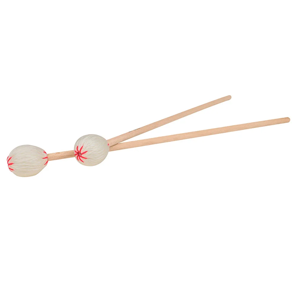 

2Pcs Maple Drumsticks Durable Marimba Hammer Soft Percussion Cymbal Accessories Lightweight Professional Practice
