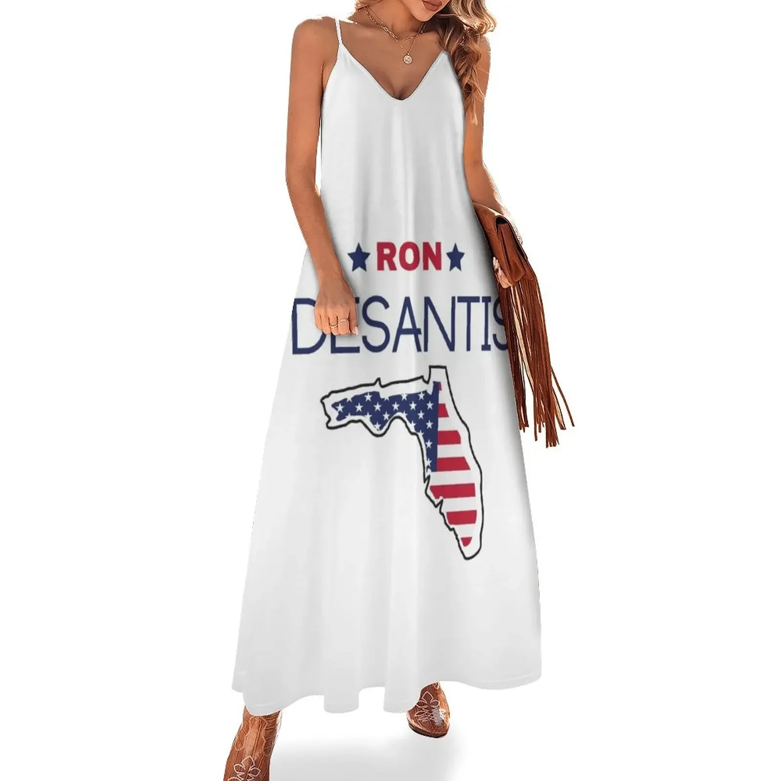 

Ron Desantis, Desantis escape to florida, desantis, florida Sleeveless Dress dresses with long sleeves Women's skirt