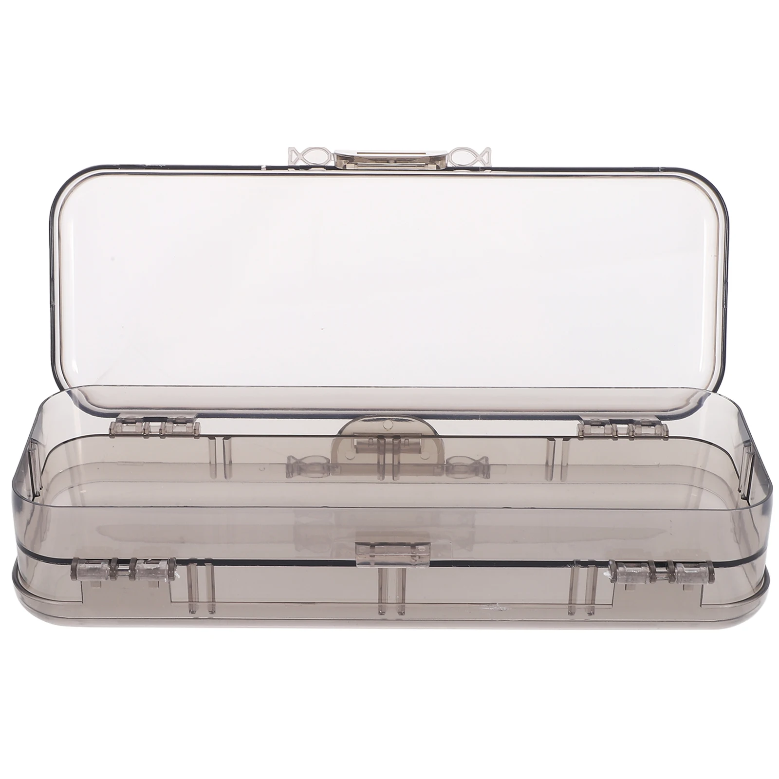 

Pencil Case High Capacity Large Storage Abs Durable Student School Organizer Plastic Stationery Box Pen Pencil Box