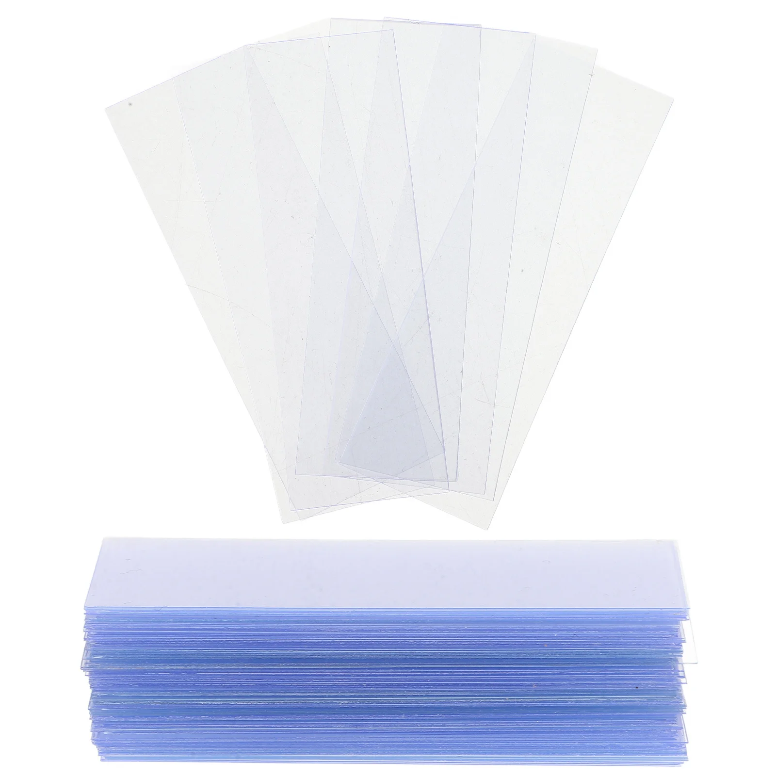 

100pcs Prepared Plastic Blank Specimens Science Education Lab Equipment 25X75Mm Accessories Laboratory Science Teacher Supplies