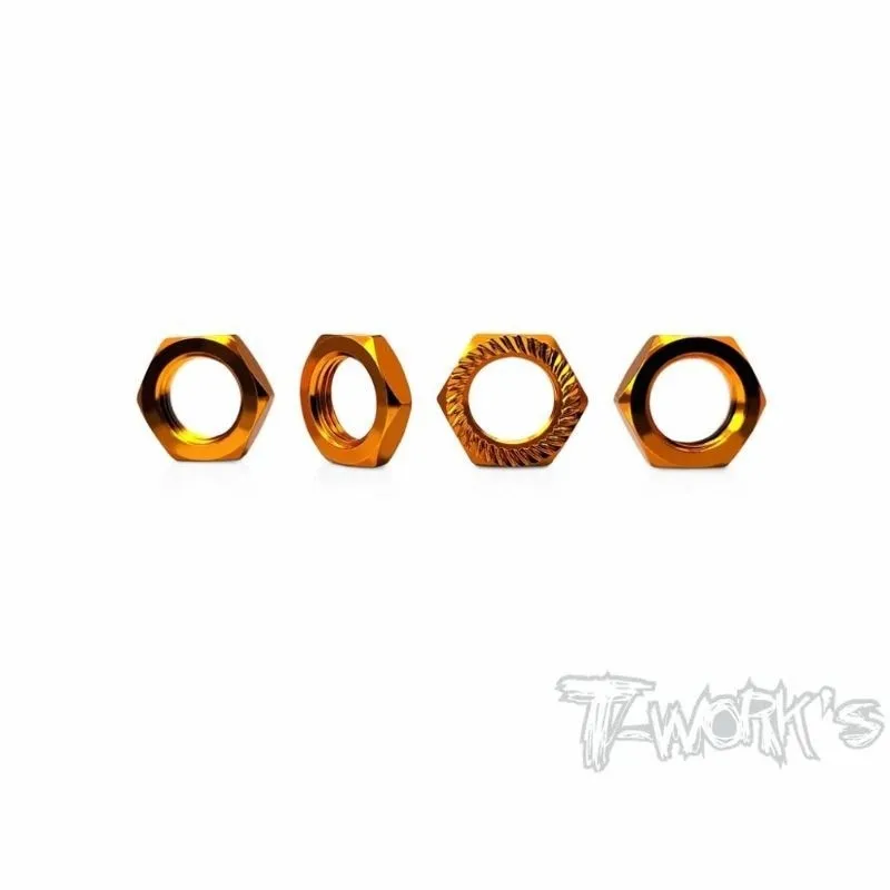 Original T Works TO-049O Self-Locking Wheel Nut P1 (Orange) Rc Tool