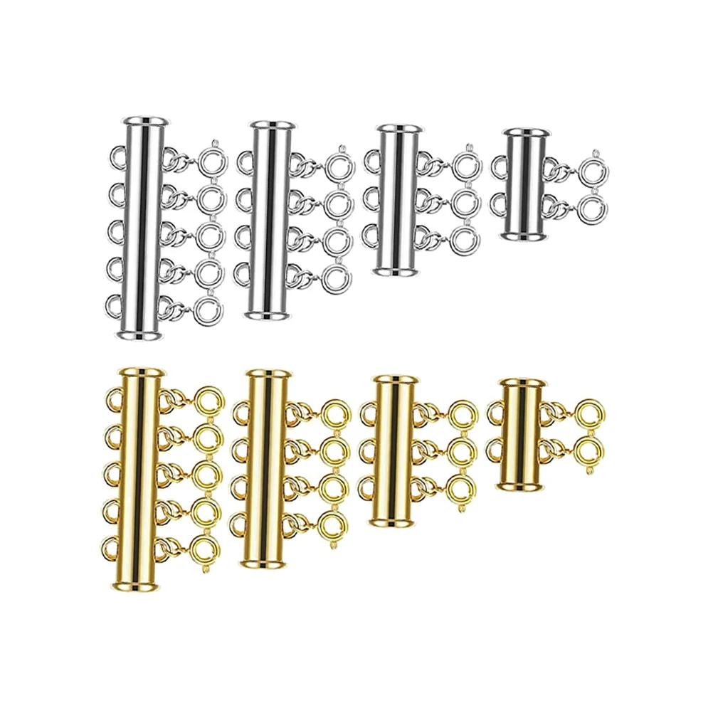

8pcs Magnetic Clasps Lightweight Strong Holding Jewelry Accessories Necklace Bracelet Buckles Spring Fade Resistant Easy
