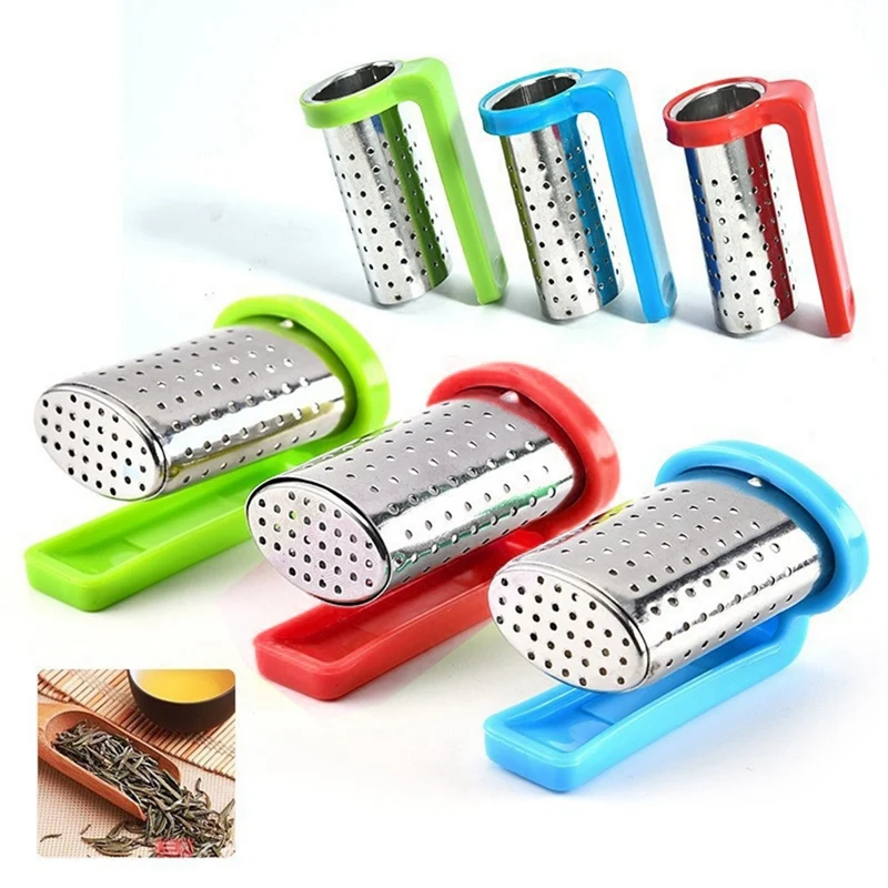 Saringan teh infuser, saringan Stainless Steel infuser peralatan minum teh daun Filter Diffuser Infusor mudah dipasang mudah digunakan