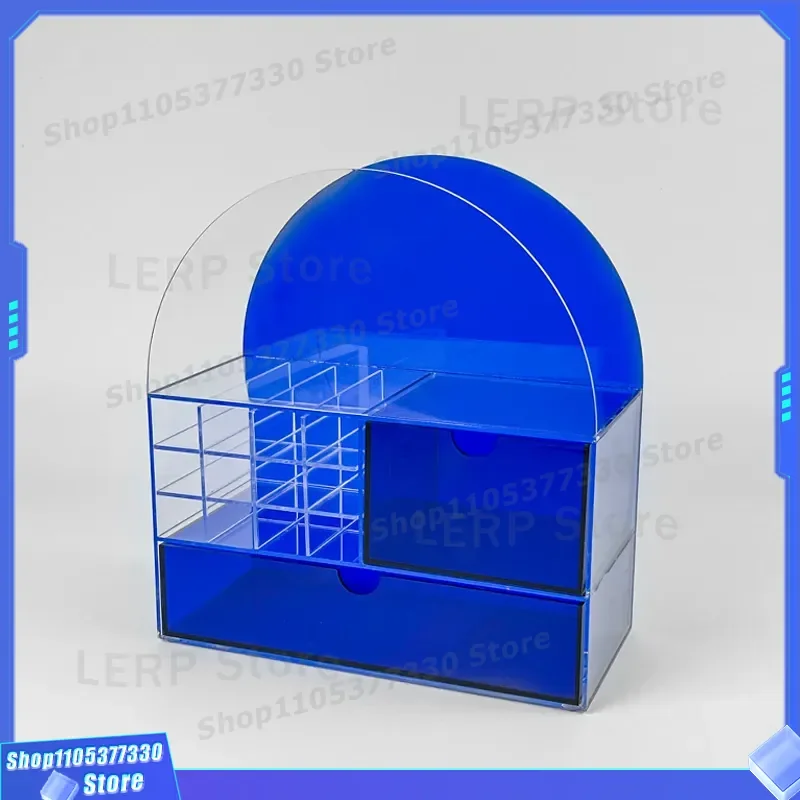 Luxury Acrylic Cosmetic Storage Box Custom Vanity Organizer Desktop Display Stand for Makeup Jewelry Clear Transparent Holder