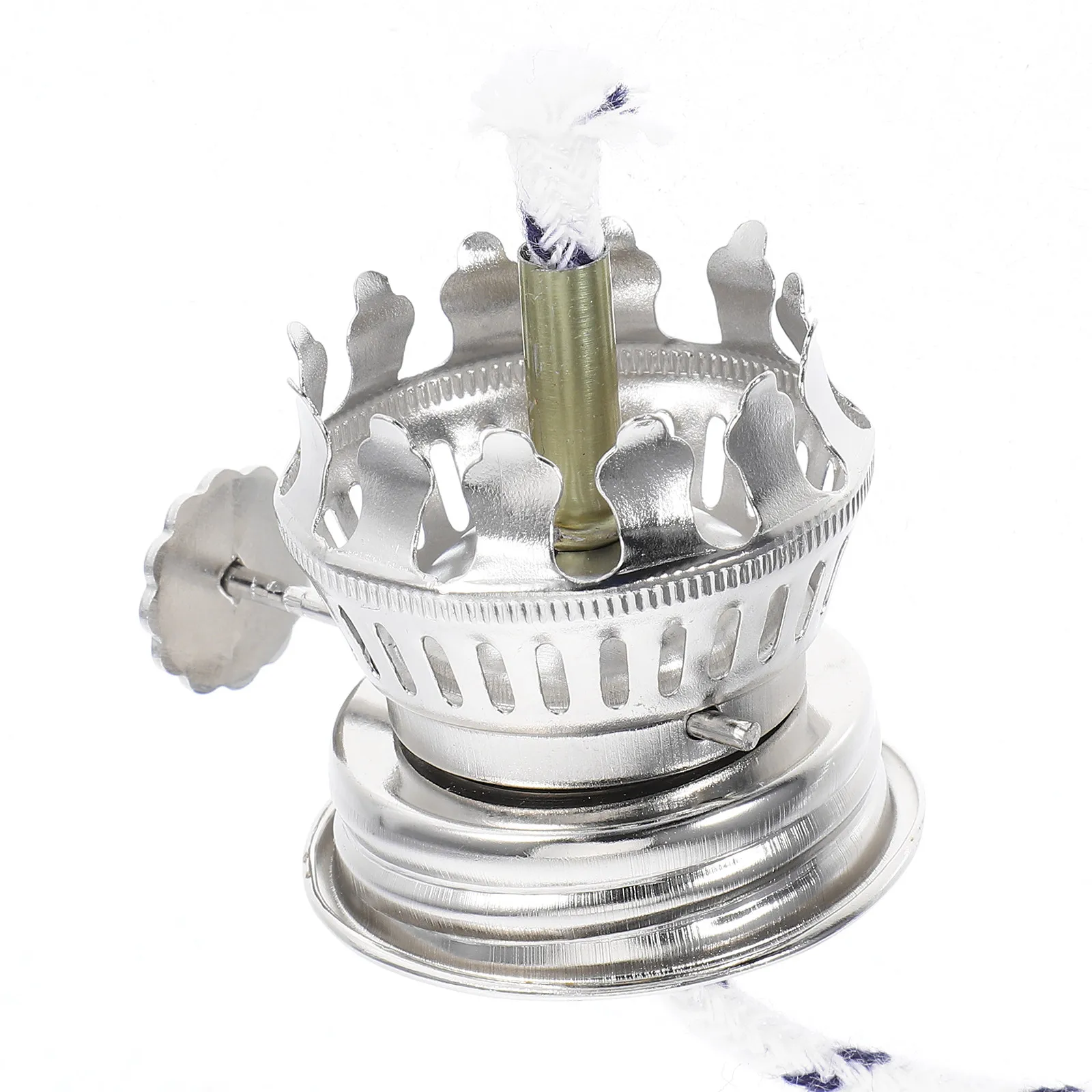 Vintage Burner Replacement Farmhouse Oil Lamp Holder Classic Design Plated Lamp Socket Enhanced Combustion