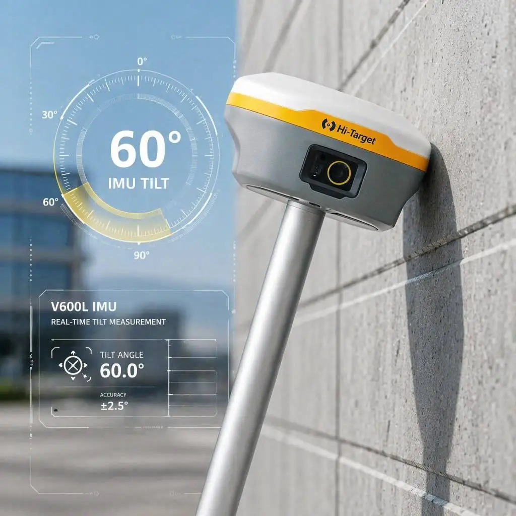 HI TARGET V600L 1408 Channels Handheld Laser Dual-camera Rtk 10m Laser Non-contact Measurement AR Stakeout Gnss Rtk