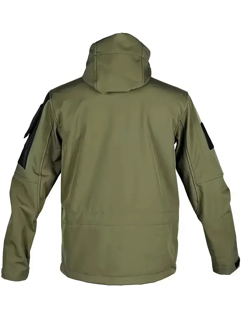 New Autumn WinterTactical Jackets Men Military Soft Shell Waterproof Windproof Hooded Jacket Outdoor Functional Multi-pockets 76 S97dc0f0097aa4522bd80a3358d23b845V
