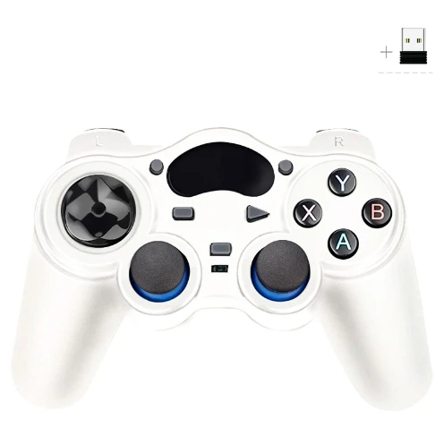 Mehrfarbiger Spiel griff 2,4g USB-Empfänger Wireless Gaming Controller Gamepad für PC/Laptop-Computer Dual Vibrate Fitting Joint