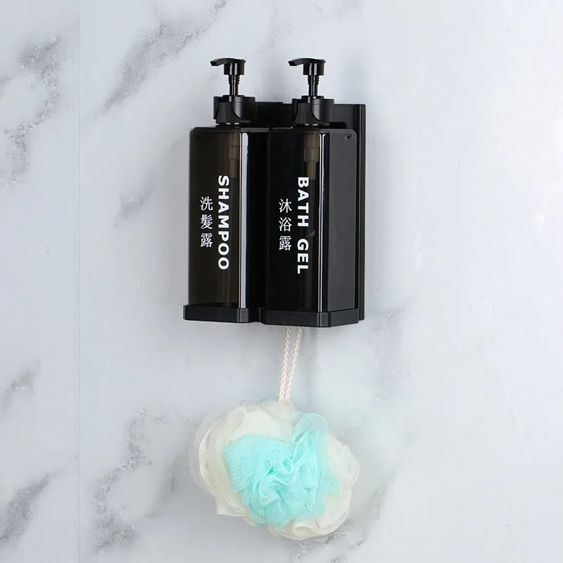 Hotel Shampoo and Shower Gel Separate Bottles Manual Press 500ml Shampoo Conditioner Dispenser Wall Mounts Hand Sanitizer Boxes