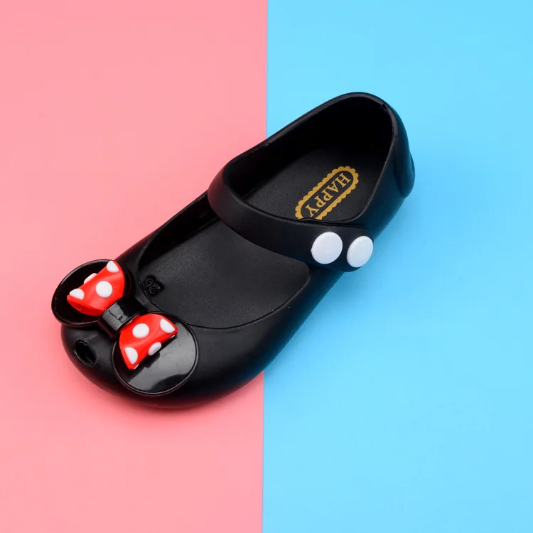 Toddlers Girls Sandals Beach Shoes Water Shoes Kids Half Sandals PVC Anti-skid Mickey Mouse Mini Melissa Jelly Shoes Princess