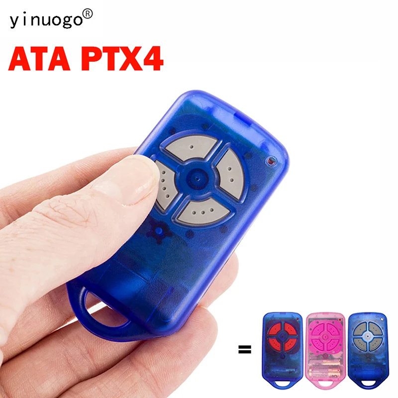 Télécommande ATA PTX4 GDO-6v2 GDO-7v1 GDO-8v1 GDO-8v2 GDO-9v1 Télécommande Porte 433.92MHz Rolling Code ATA PTX4 Porte de Garage