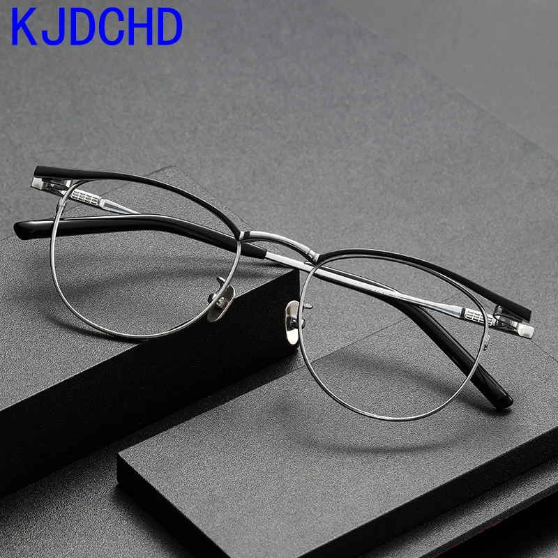 

Pure Titanium Glasses Frame Men Women 2023 New Retro Square Prescription Myopia Optical Eyeglasses Frame Male Vintage Eyewear