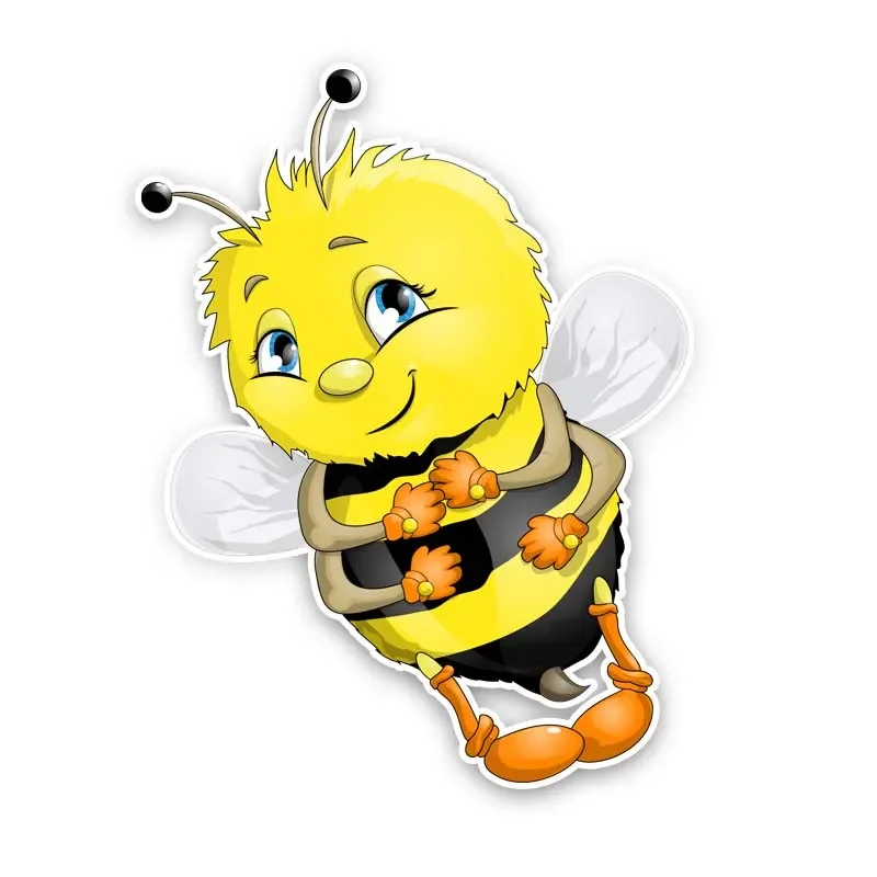 

Waterproof and sunscreen Car Stickers Shy Bee Sticker Vehicle Supplies Decals Products Decoration Caravan Accessories PVC