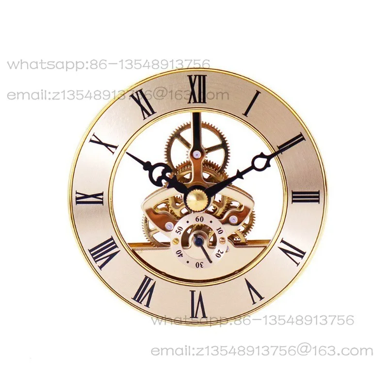Metal Inlaid Clock Accessories Perspective Gear Movement Metal 126mm Perspective Clock Movement 86mm Accessories