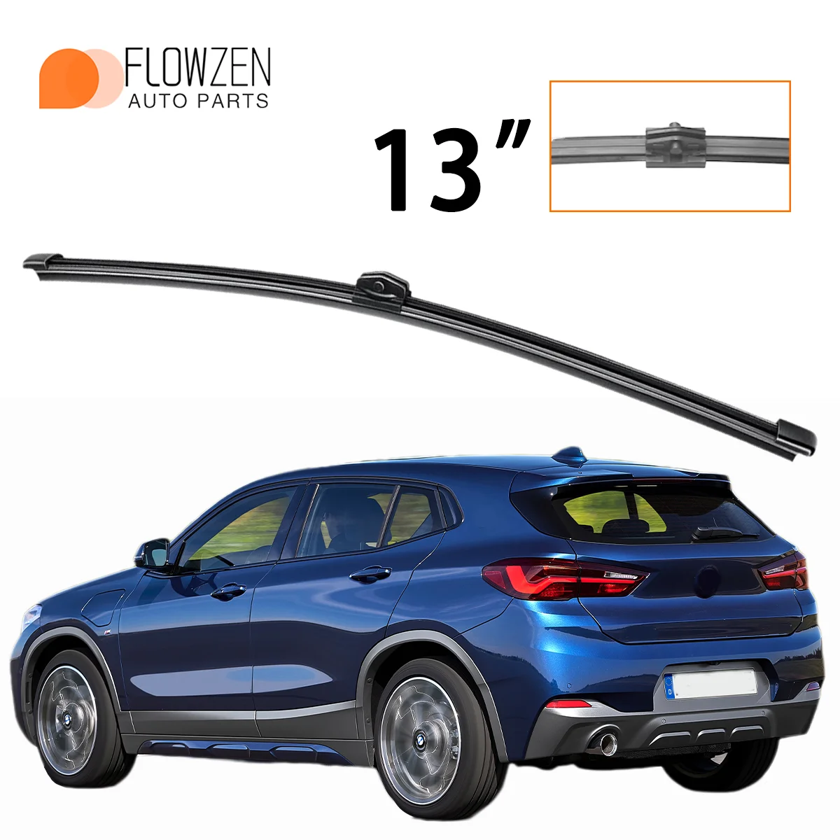 

1PC 13" Rear Windshield Washer Wiper Applicable For BMW X2 F39 2018-2022 Year's Windscreen Wiper Blade Car Accessories