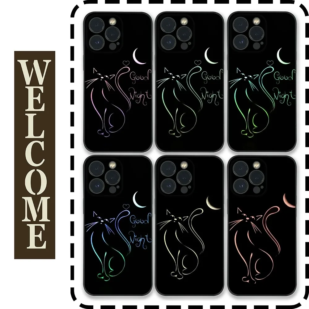 Coque de protection en silicone TPU pour Samsung, coque de téléphone Cool Line Cute Cat, Galaxy S24 Ultra, S22, S23 Ultra, S21, S20, 5G