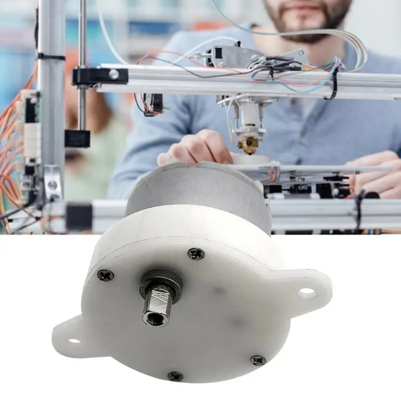 

R53C DC12V Motor High Efficiency 4mm Shaft Diameter Slow Speed Low Noise