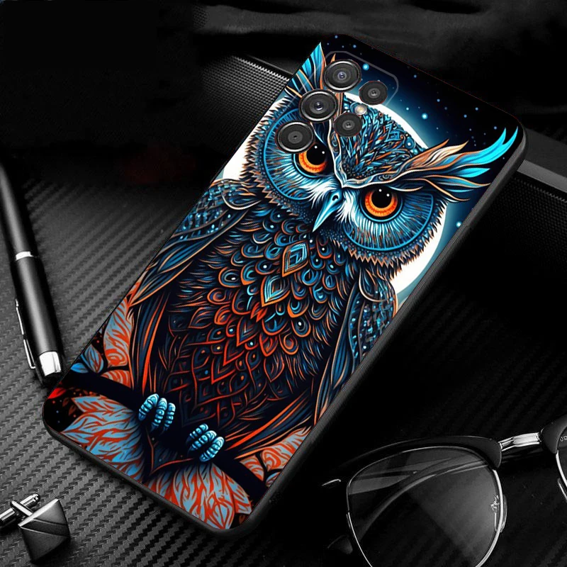 Owl Phone Case For Samsung S25 S24 S23 S22 S21 S20 Ultra S20 S22 S21 S10E S20 FE S24 Plus