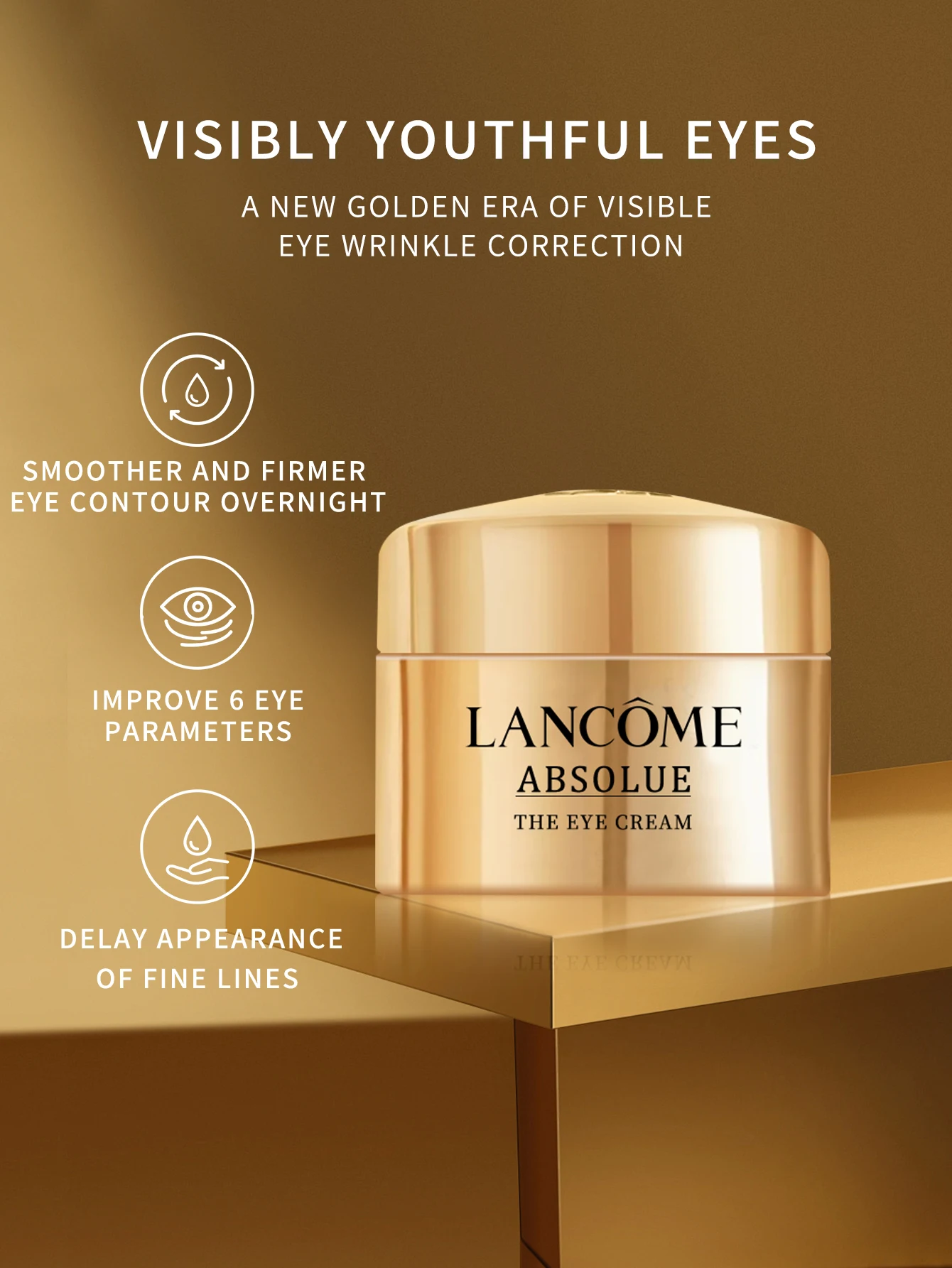 Lancôme Absolue Soin Regard Revitalisant Revitalizing Eye Cream-With The Exclusive Perpetual Rose Extract - 0.6 FL.OZ./5ML