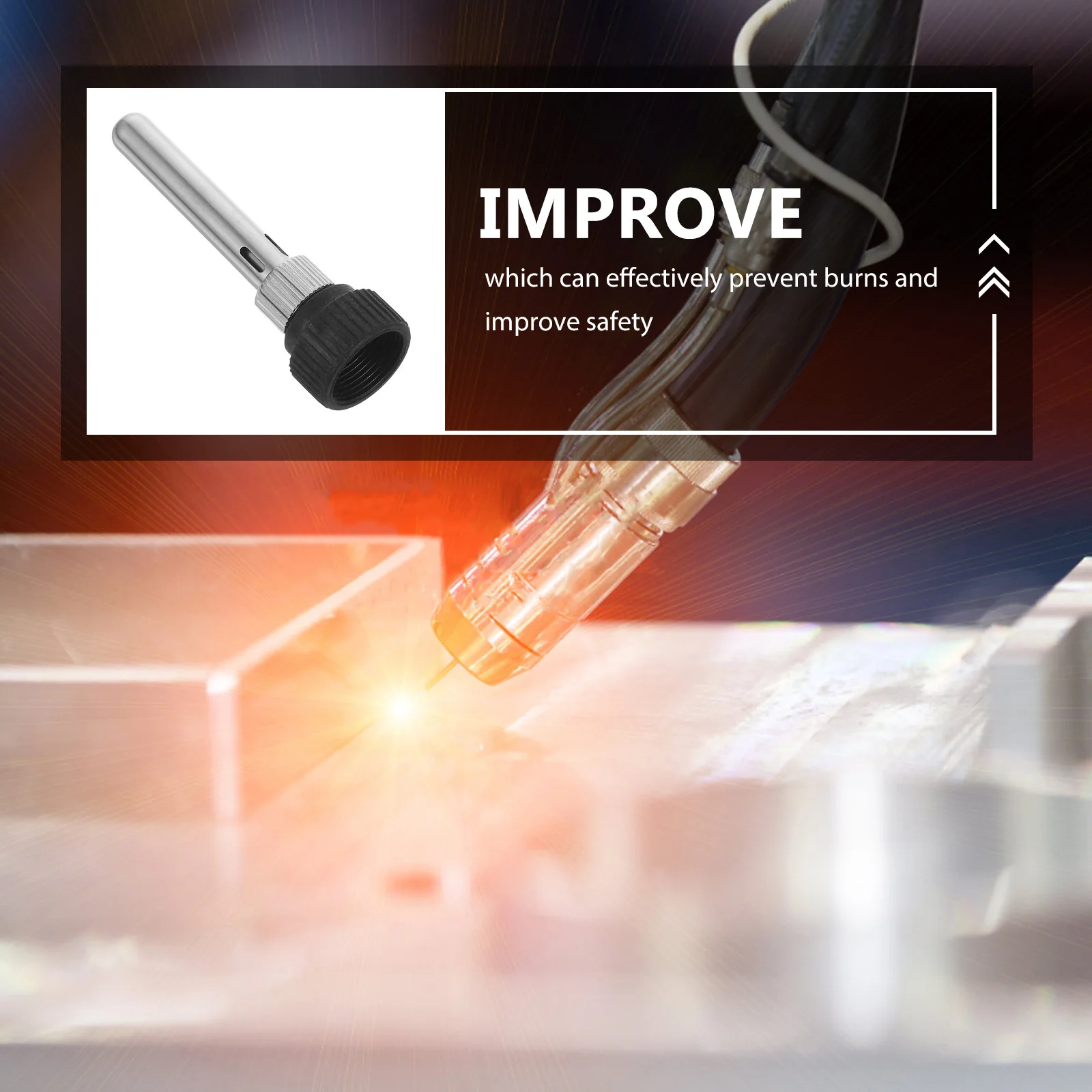 1 set di boccole per maniglia per saldatore, robusta sostituzione del manicotto resistente al calore per parti della maniglia di saldatura della stazione