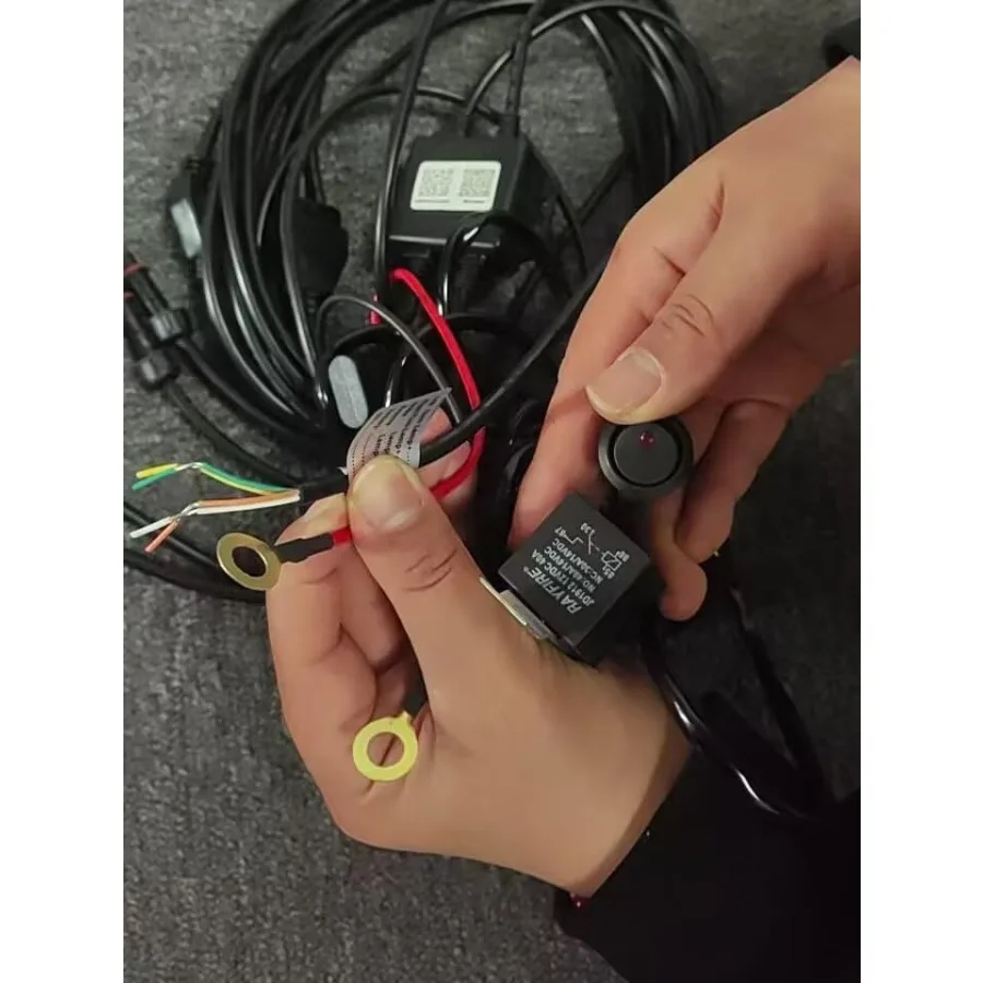 Sando Tech RGB Bluetooth Control Box 4Pin Connecter 4Plugs Wire SetRemote Fit for Wheel Lights/Whip Light/Rock Light/LED Strips