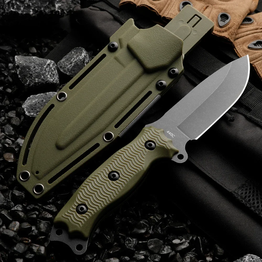 High quality multifunctional fixed blade - outdoor camping, rescue, and emergency survival knife, men's gift