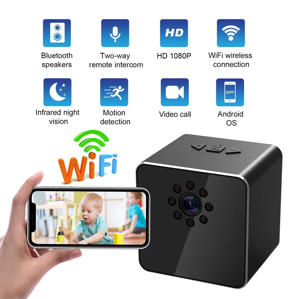

TEH-eWiFi Surveillance Camera Mobile Phone Remote High-Definition Monitoring Night Vision IP Camera Home Wireless Dual