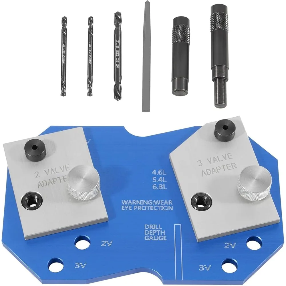 

Exhaust Manifold Drill Template Tool for Ford 4.6L 5.4L 6.8L V10 2V 3V Triton Broken Stud Removal