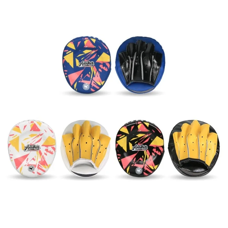 2pcs Punching Mitts Boxing Focus Pads Print Curved Training Hand Target for Muay Thai Kickboxing MMA Sparring Workout