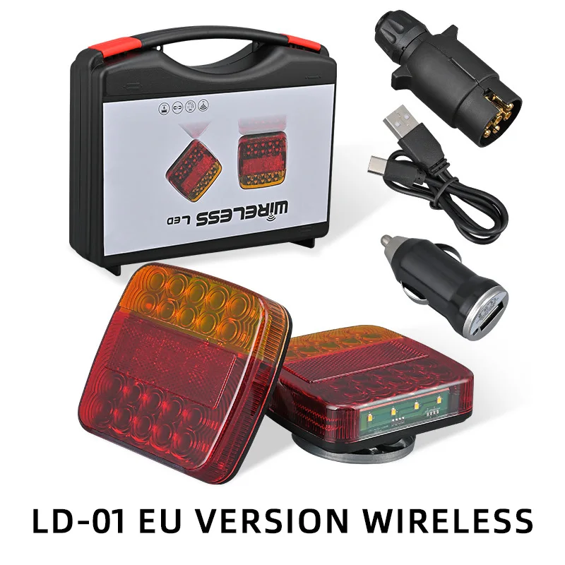 12V 20LED Rear Tail Light Reverse Brake Stop Turn Signal Indicator Waterproof Lamp for Trailer Truck Caravan License Plate Light